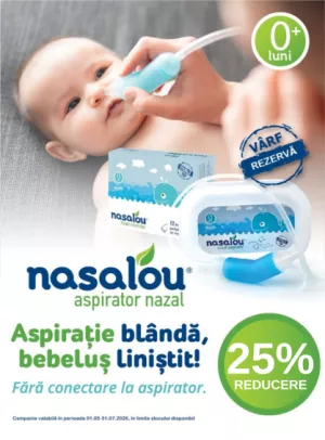 Promotie cu reducere 25% la Nasalou