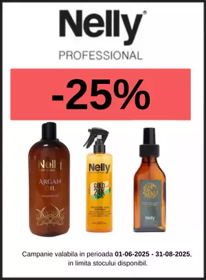 Promotie cu reducere 25% la Nelly Professional