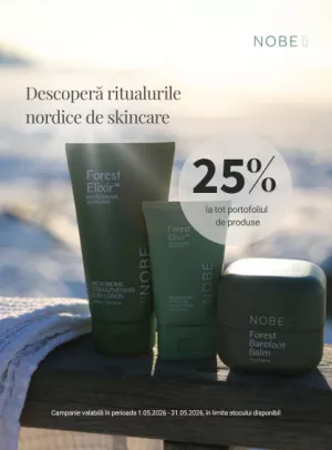 Promotie cu reducere 25% la Nobe