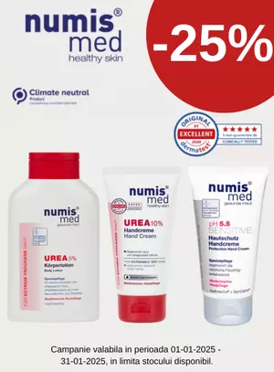 Promotie cu reducere 25% la NumisMed