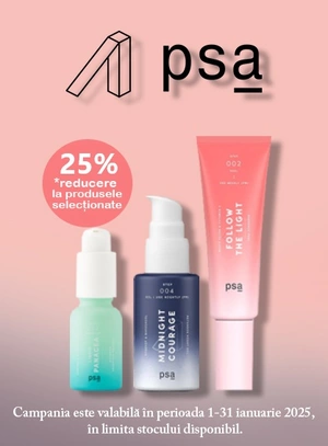 Promotie cu reducere 25% la PSA