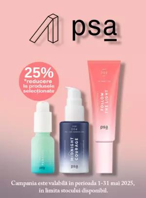 Promotie cu reducere 25% la PSA