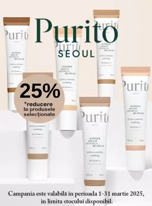 Promotie cu reducere 25% la Purito