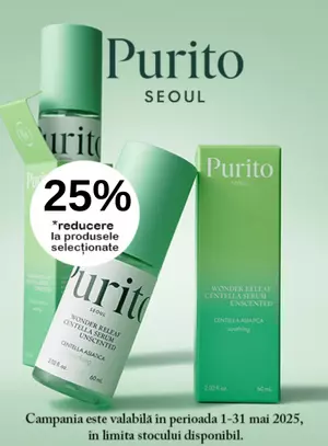 Promotie cu reducere 25% la Purito