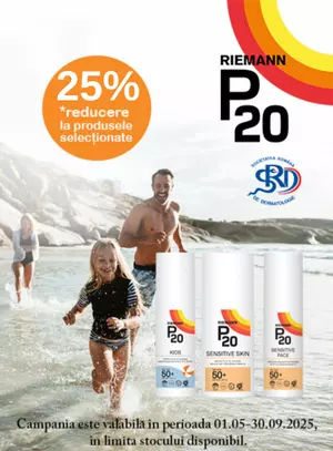 Promotie cu reducere 25% la Riemann P20