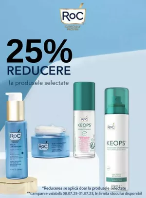 Promotie cu reducere 25% la ROC