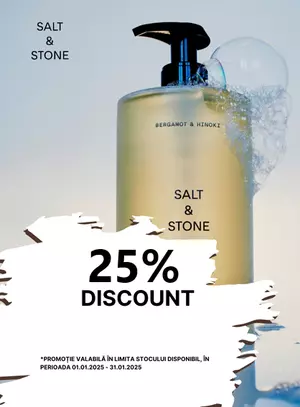 Promotie cu reducere 25% la Salt & Stone