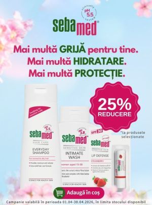 Promotie cu reducere 25% la Sebamed