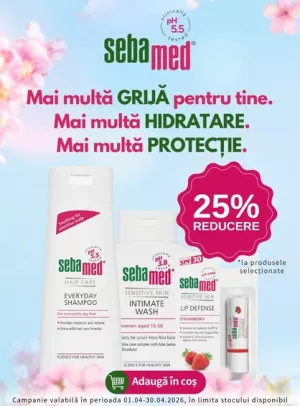 Promotie cu reducere 25% la Sebamed