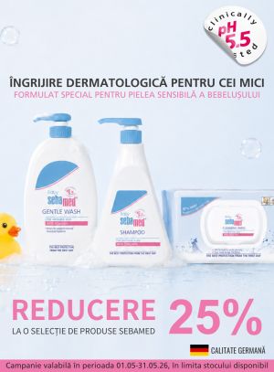 Promotie cu reducere 25% la Sebamed