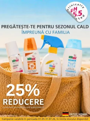 Promotie cu reducere 25% la Sebamed