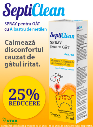Promotie cu reducere 25% la Septiclean