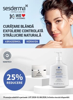 Promotie cu reducere 25% la Sesderma