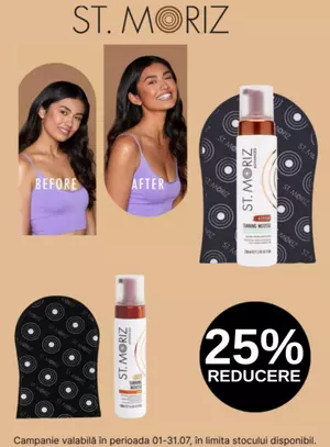 Promotie cu reducere 25% la St Moriz