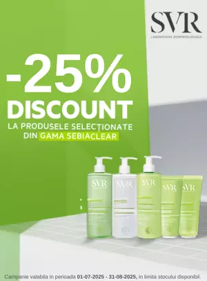 Promotie cu reducere 25% la SVR - Sebiaclear