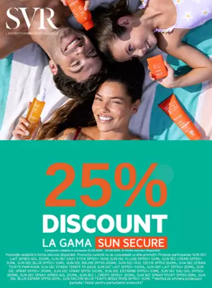 Promotie cu reducere 25% la SVR - Sun Secure