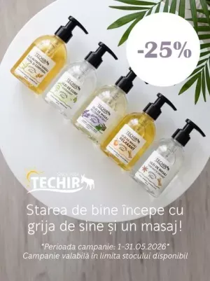 Promotie cu reducere 25% la Techir