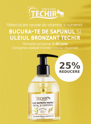 Promotie cu reducere 25% la Techir