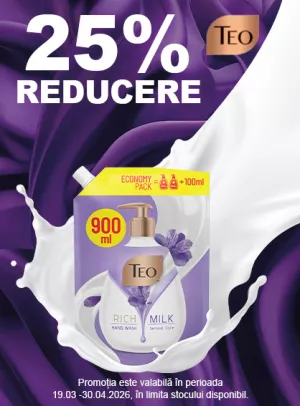 Promotie cu reducere 25% la Teo Bebe