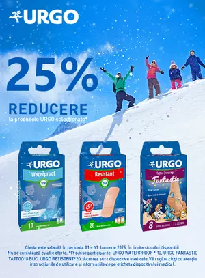 Promotie cu reducere 25% la Urgo