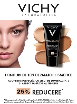 Promotie cu reducere 25% la Vichy Dermablend