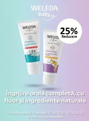 Promotie cu reducere 25% la Weleda