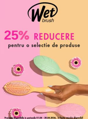 Promotie cu reducere 25% la Wet Brush