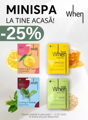 Promotie cu reducere 25% la When Beauty