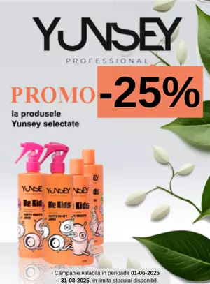 Promotie cu reducere 25% la Yunsey