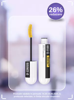 Promotie cu reducere 26% la Maybelline New York 