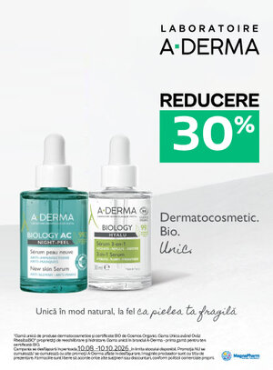Promotie cu reducere 30% la Aderma