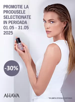 Promotie cu reducere 30% la Ahava
