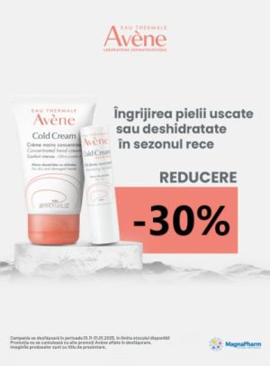 Promotie cu reducere 30% la Avene