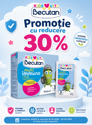 Promotie cu reducere 30% la Becutan