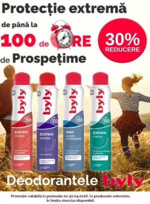 Promotie cu reducere 30% la Byly