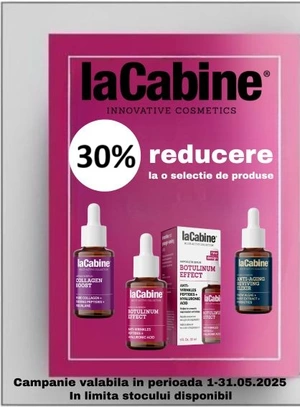 Promotie cu reducere 30% La Cabine