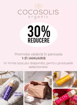 Promotie cu reducere 30% la Cocosolis