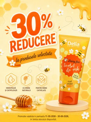 Promotie cu reducere 30% la Delia