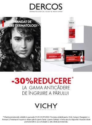 Promotie cu reducere 30% la Dercos