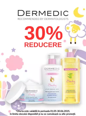 Promotie cu reducere 30% la Dermedic Baby