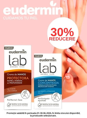 Promotie cu reducere 30% la Eudermin