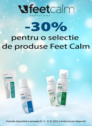 Promotie cu reducere 30% la Feet Calm