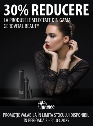 Promotie cu reducere 30% la Gerovital Beauty