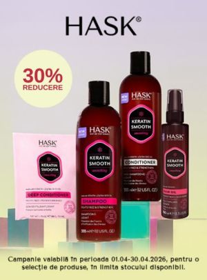 Promotie cu reducere 30% la Hask