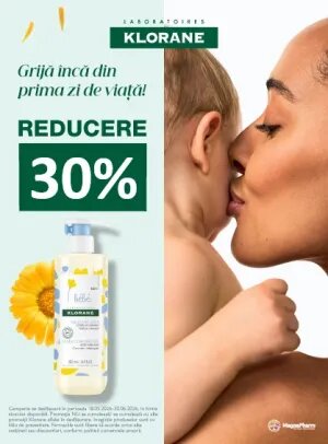 Promotie cu reducere 30% la Klorane