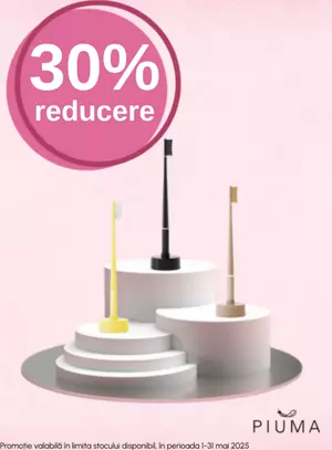 Promotie cu reducere 30% la Piuma