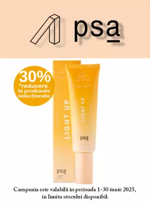 Promotie cu reducere 30% la PSA
