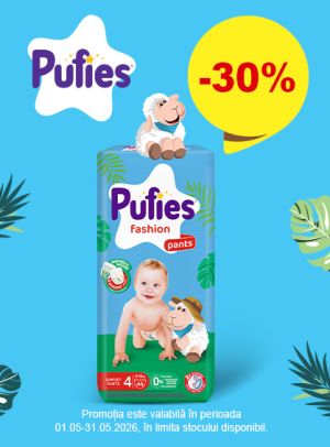 Promotie cu reducere 30% la Pufies