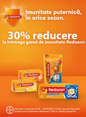 Promotie cu reducere 30% la Redoxon