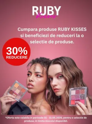 Promotie cu reducere 30% la Ruby Kisses